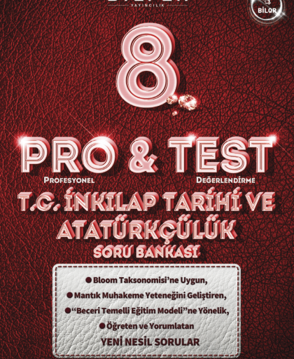 Bilfen Yayıncılık 8. SINIF PROTEST İNKILAP TARİHİ VE ATATÜRKÇÜLÜK SORU BANKASI